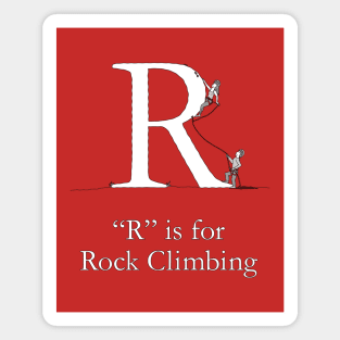 R is for Rock Climbing Magnet